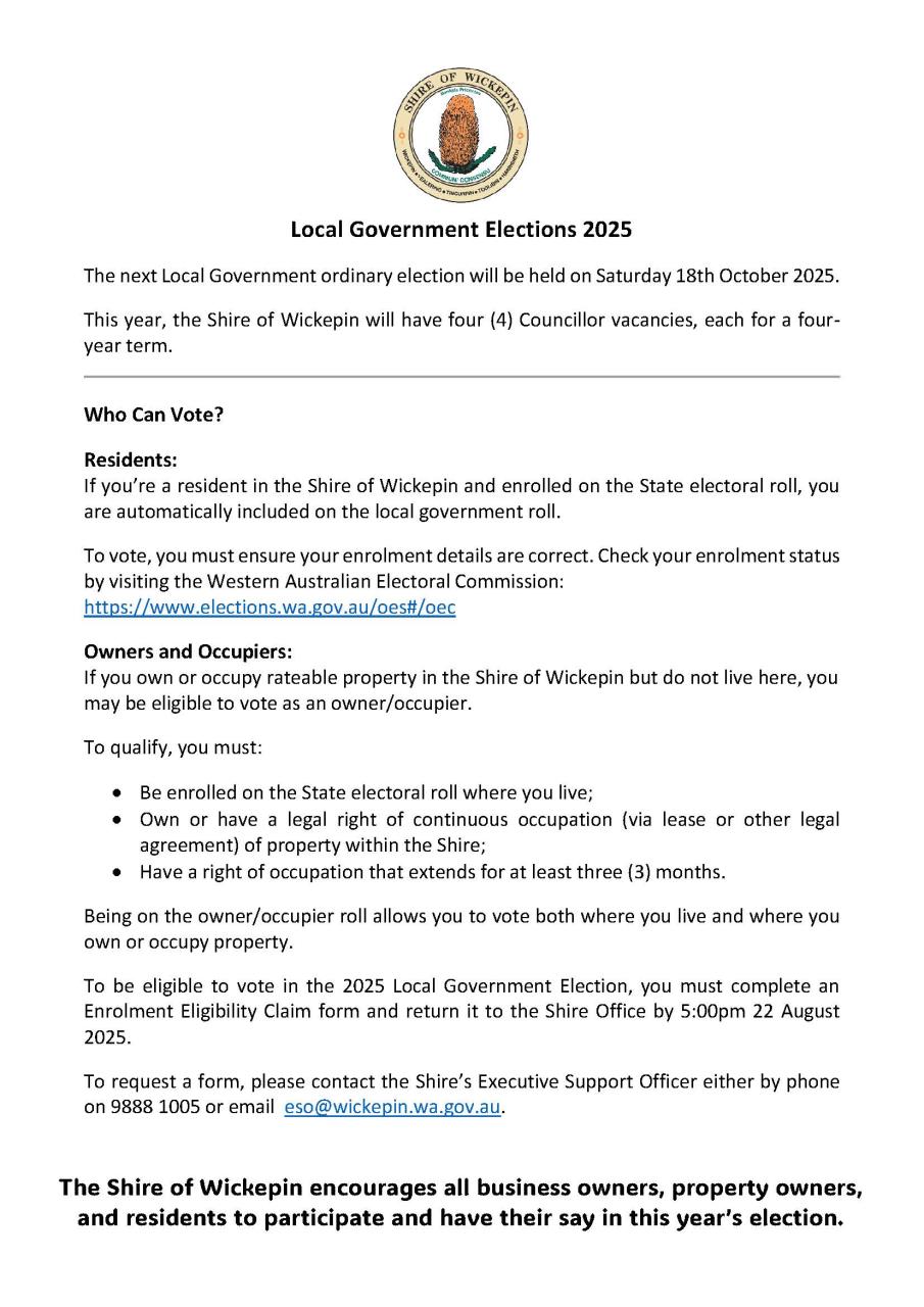 Local Government Elections 2025