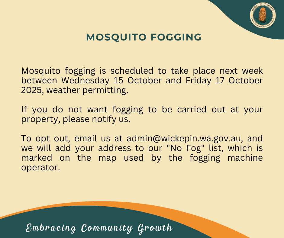 Mosquito Fogging Update - Wickepin