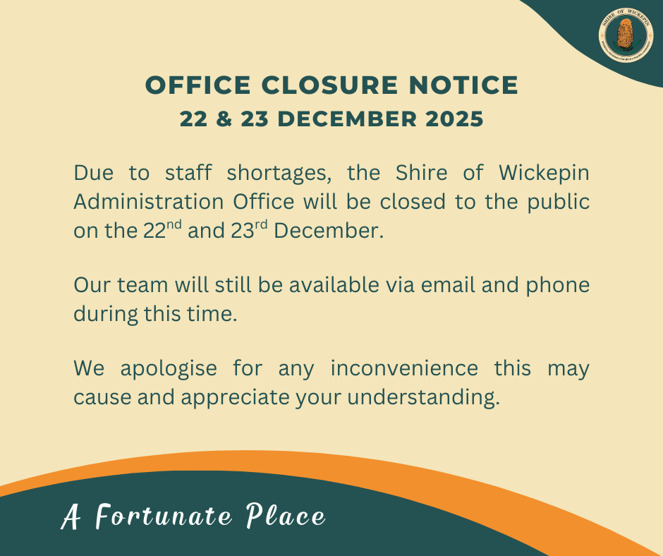 Office Closure - 22 & 23 December 2025