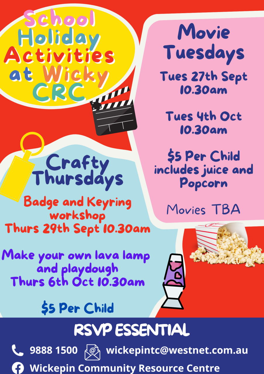 SCHOOL HOLIDAY ACTIVITIES AT WICKY CRC