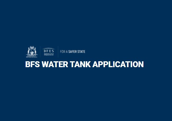 Bush Fire Brigade Water Tank Funding Initiative