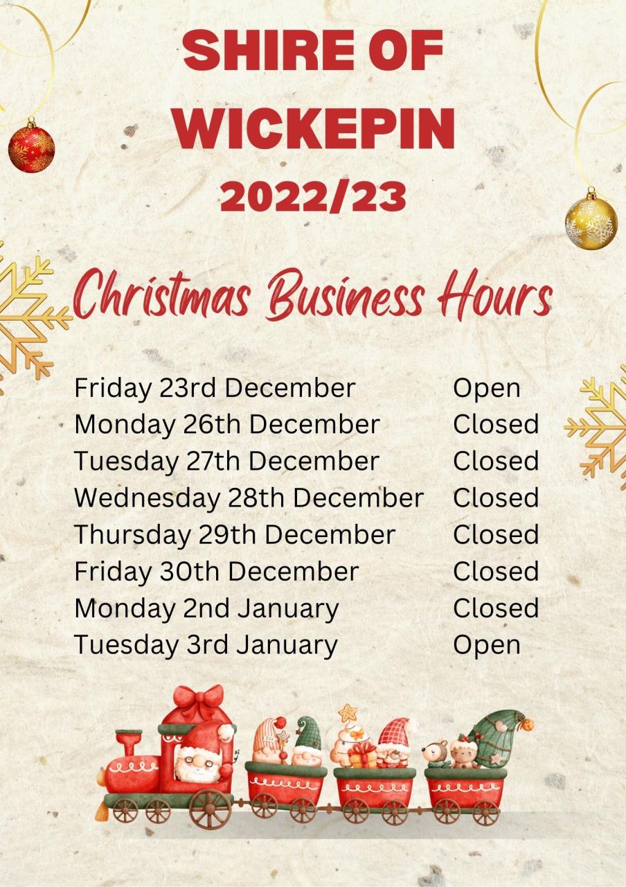 Christmas Office Hours